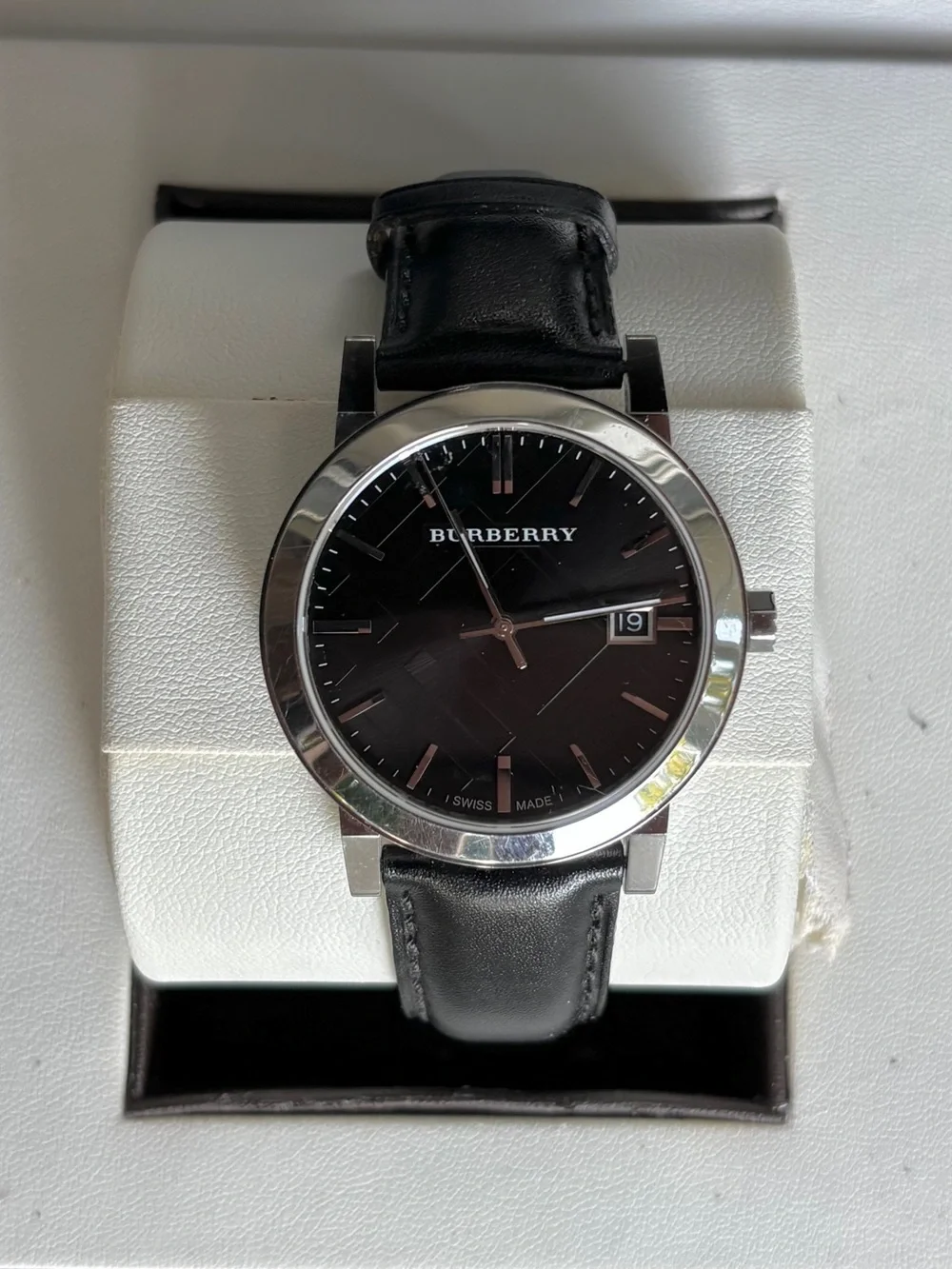 Burberry Black Silver The City Watch
